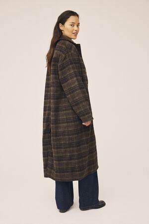 Emmy Wool 1 Coat with corduroy detail - GRS