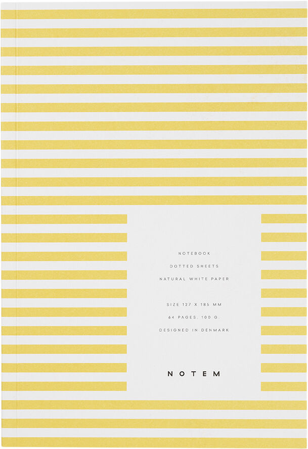 Lille notesbog, gule striber