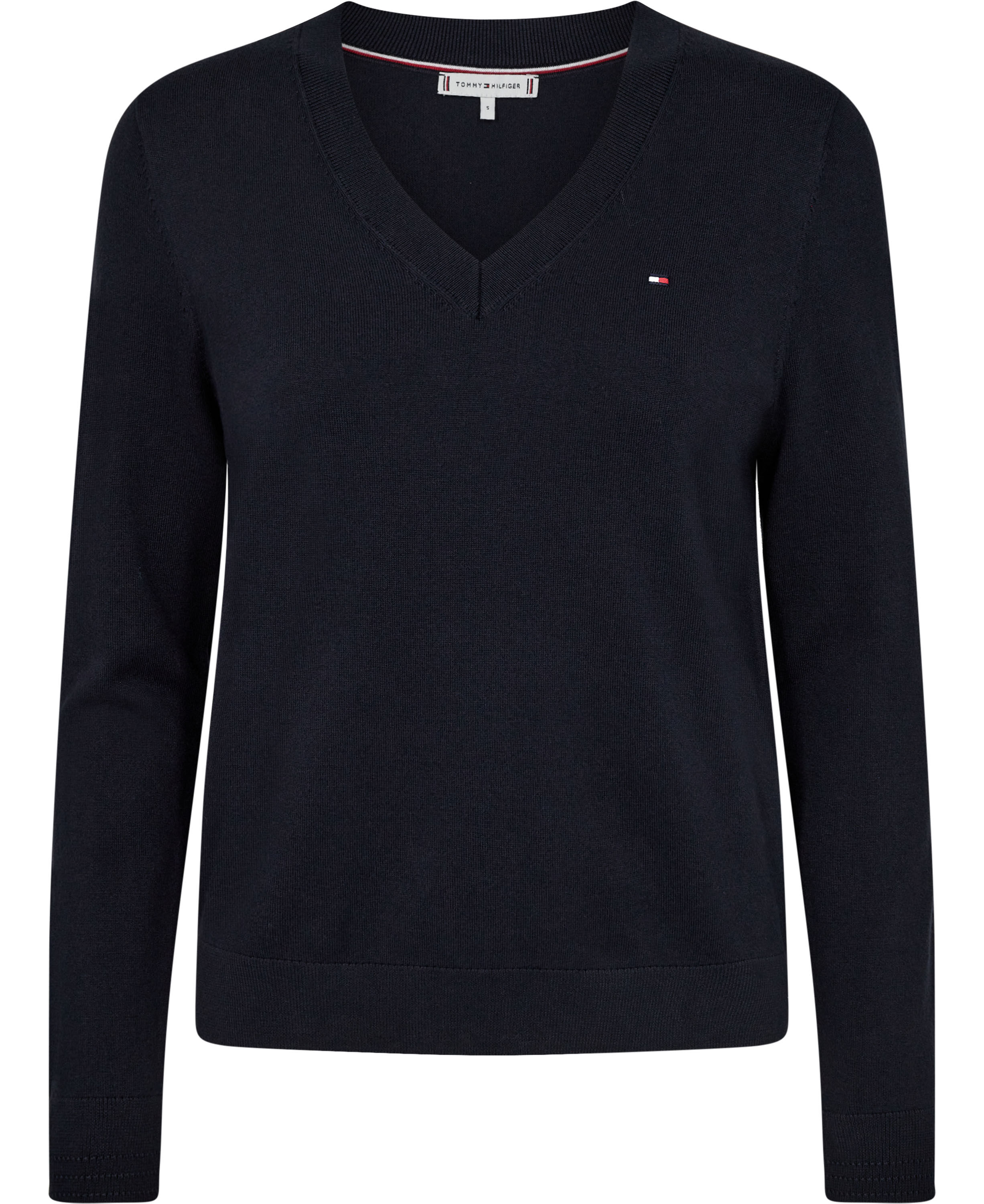 CO JERSEY STITCH V-NK SWEATER