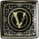Bowl 12cm sq. flat, Virtus Gala Black, Versace