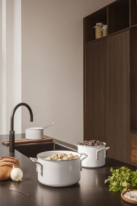 White Line Kasserolle 1,8 l 16 cm keramisk Slip-Let® belægni