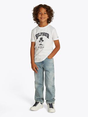 HILFIGER PALM PRINT TEE SS