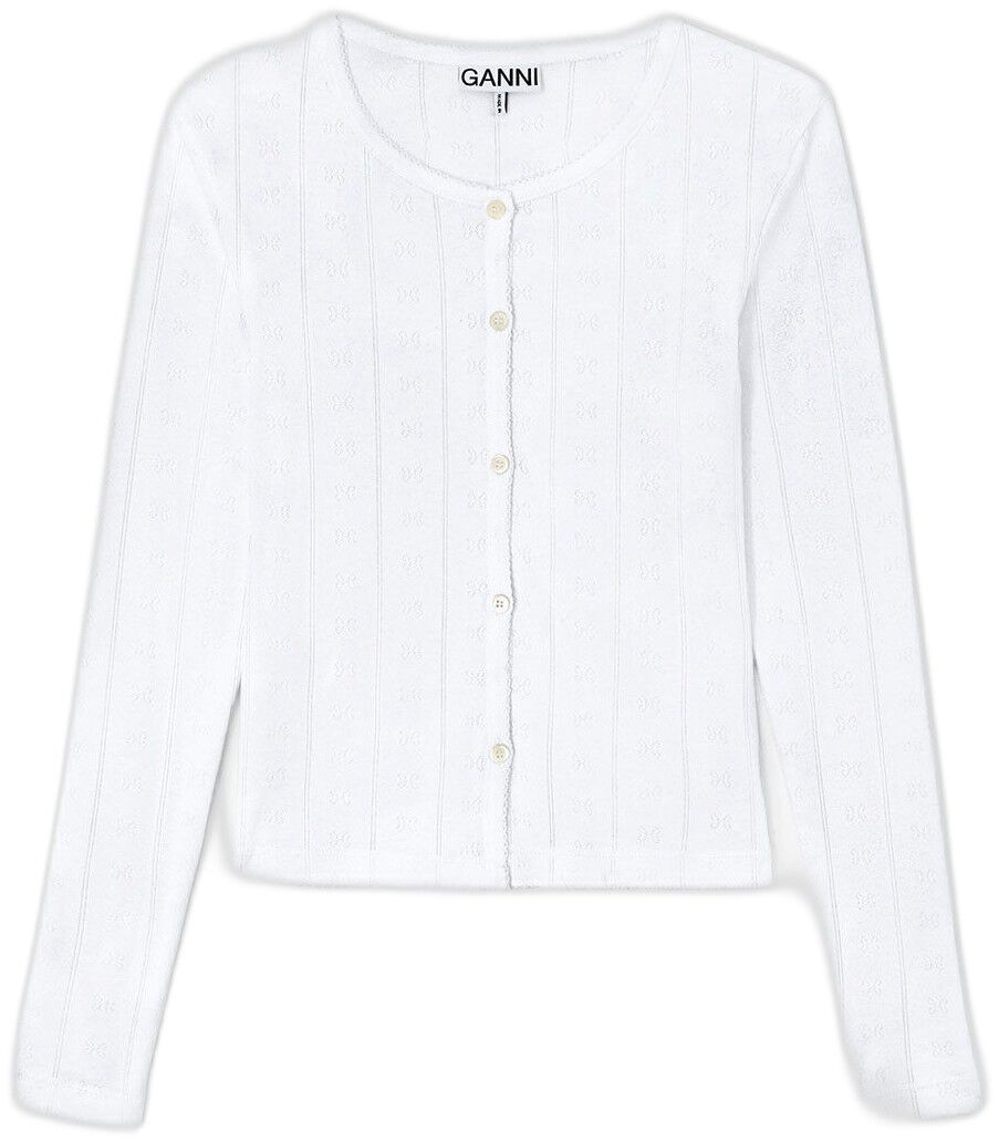 Compact pointelle rib jersey LS But