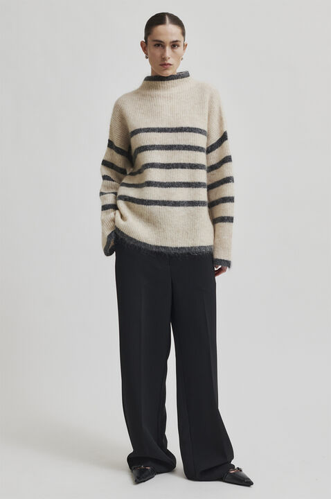 Ovalis Mohair Blend Knit T-Neck