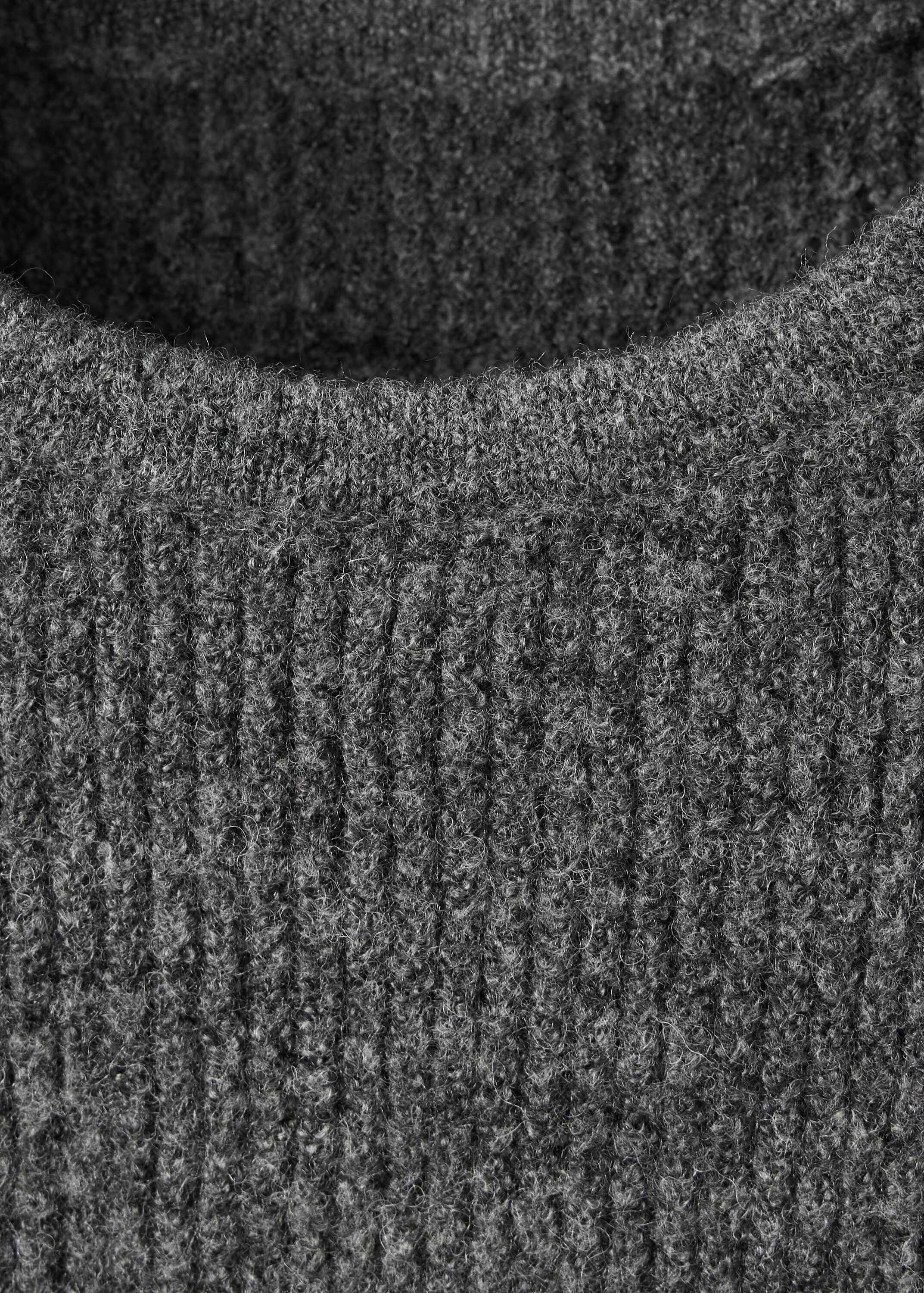 Ribbed peplum sweater