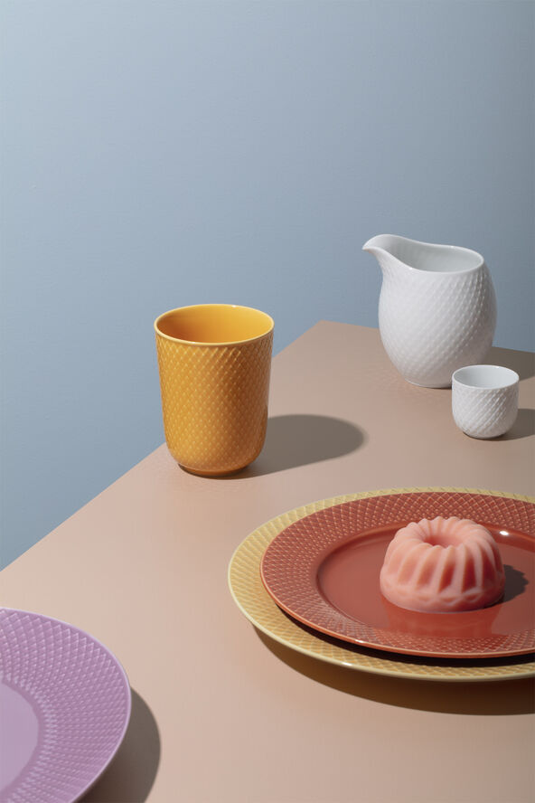 Rhombe Krus 33 cl gul porcelæn