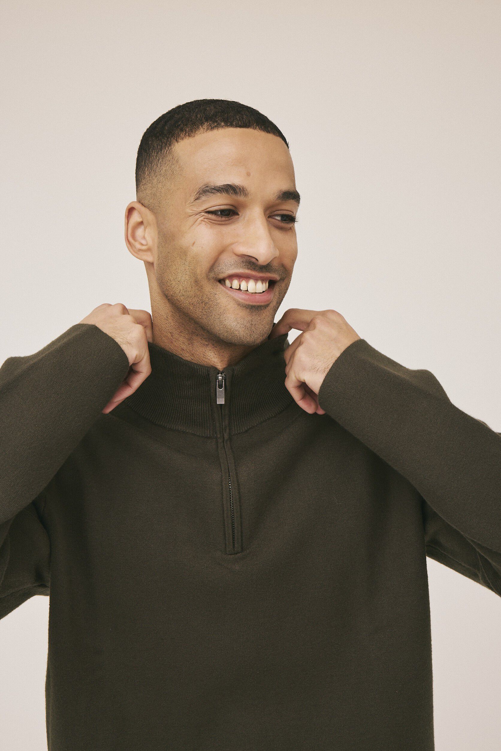 Elo half zip knit - EcoVero