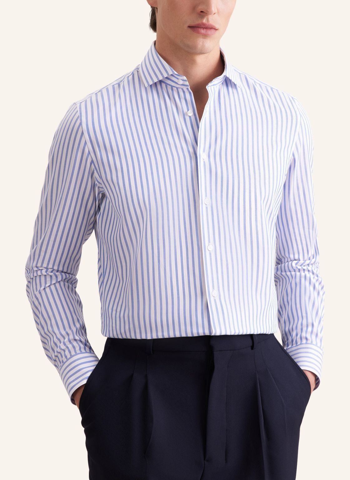 Business shirt Slim 1/1 Kent-Collar Stripes