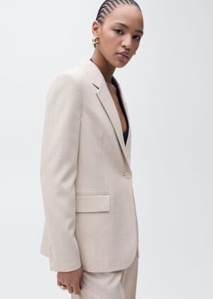 Structured suit jacket