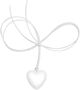 SMALL HEART NECKLACE / WHITE