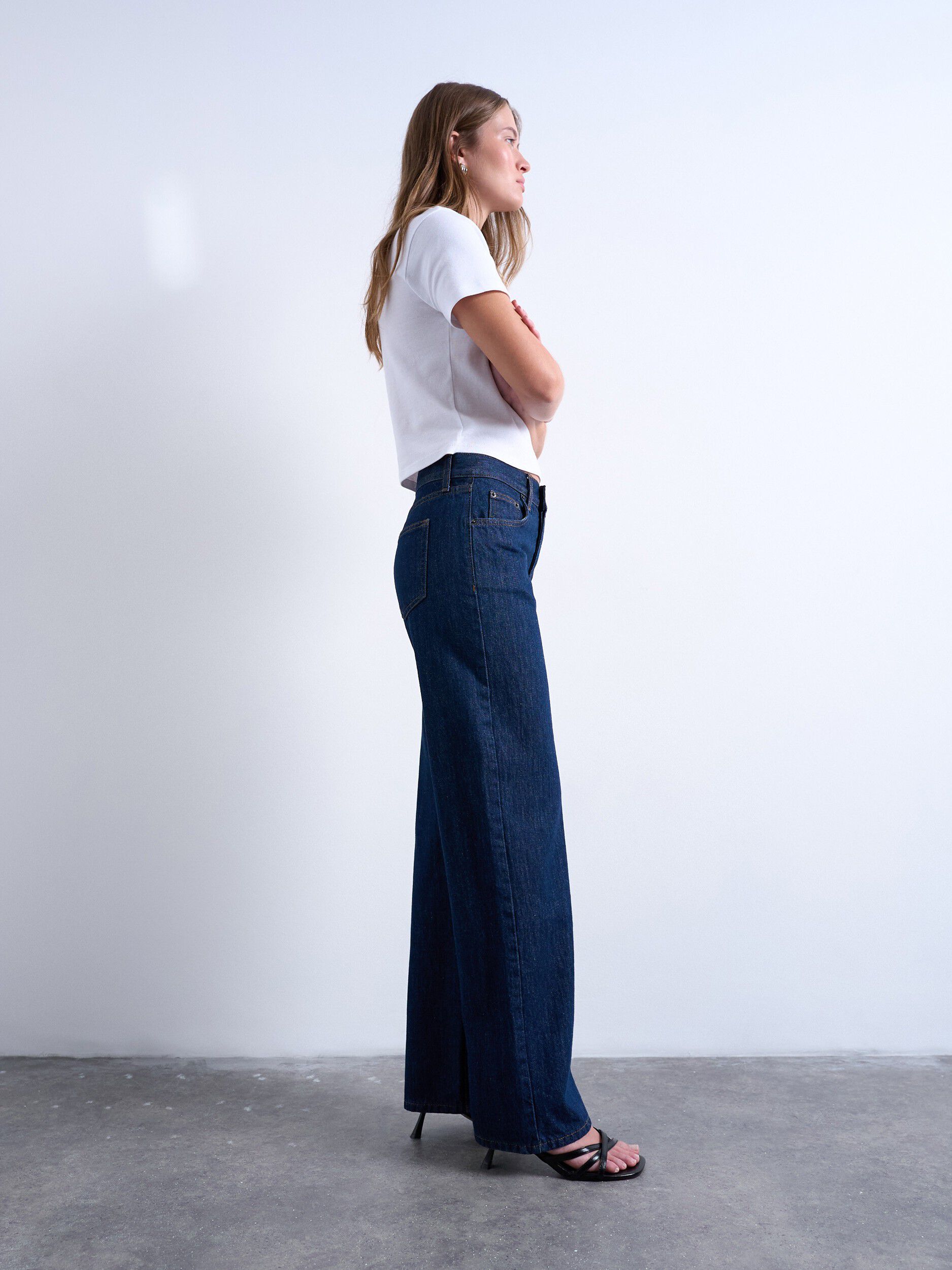 TSEMBER LR WIDE DNM JEANS DB NOOS