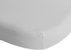 Mushie kuvertlagen til babyseng - White