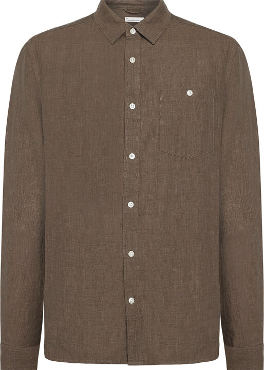 Regular linen shirt GOTS/Vegan