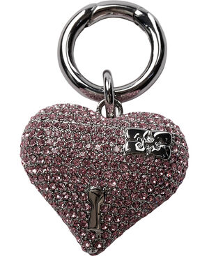 Bou Heart Charm Locker Strass