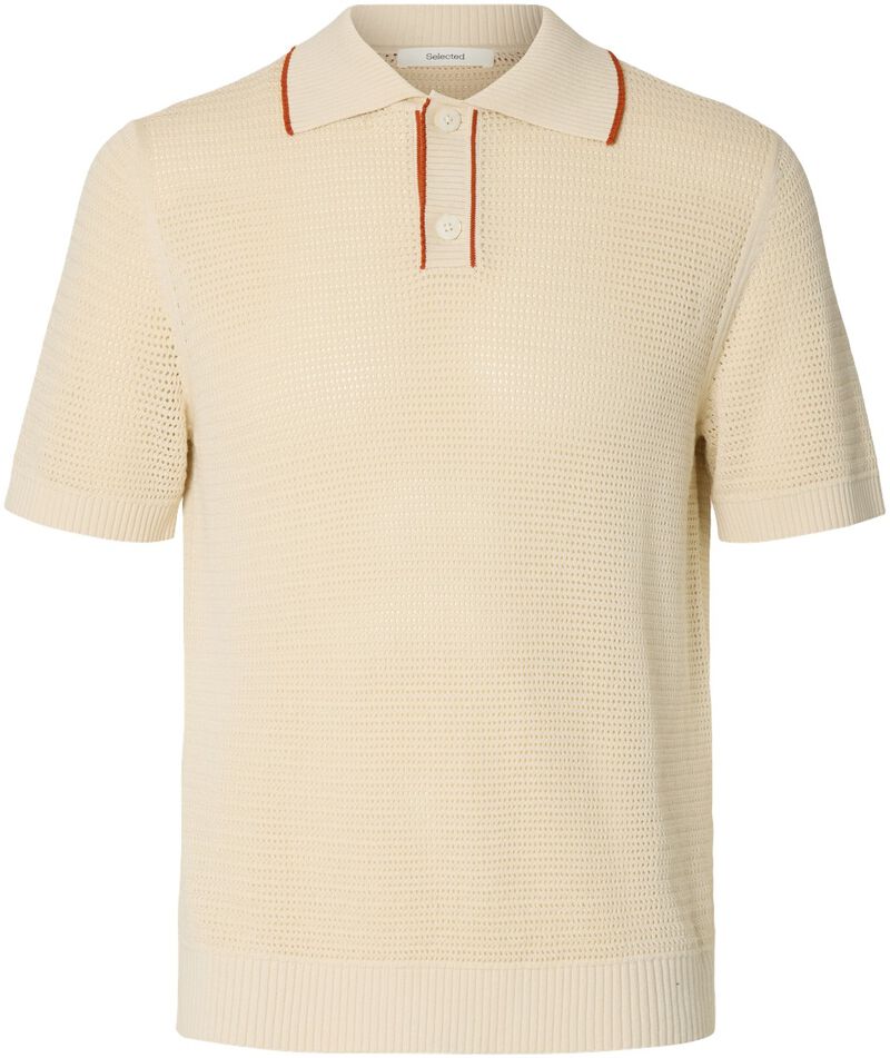 Slhjesse Ss Knit Open Structure Pol