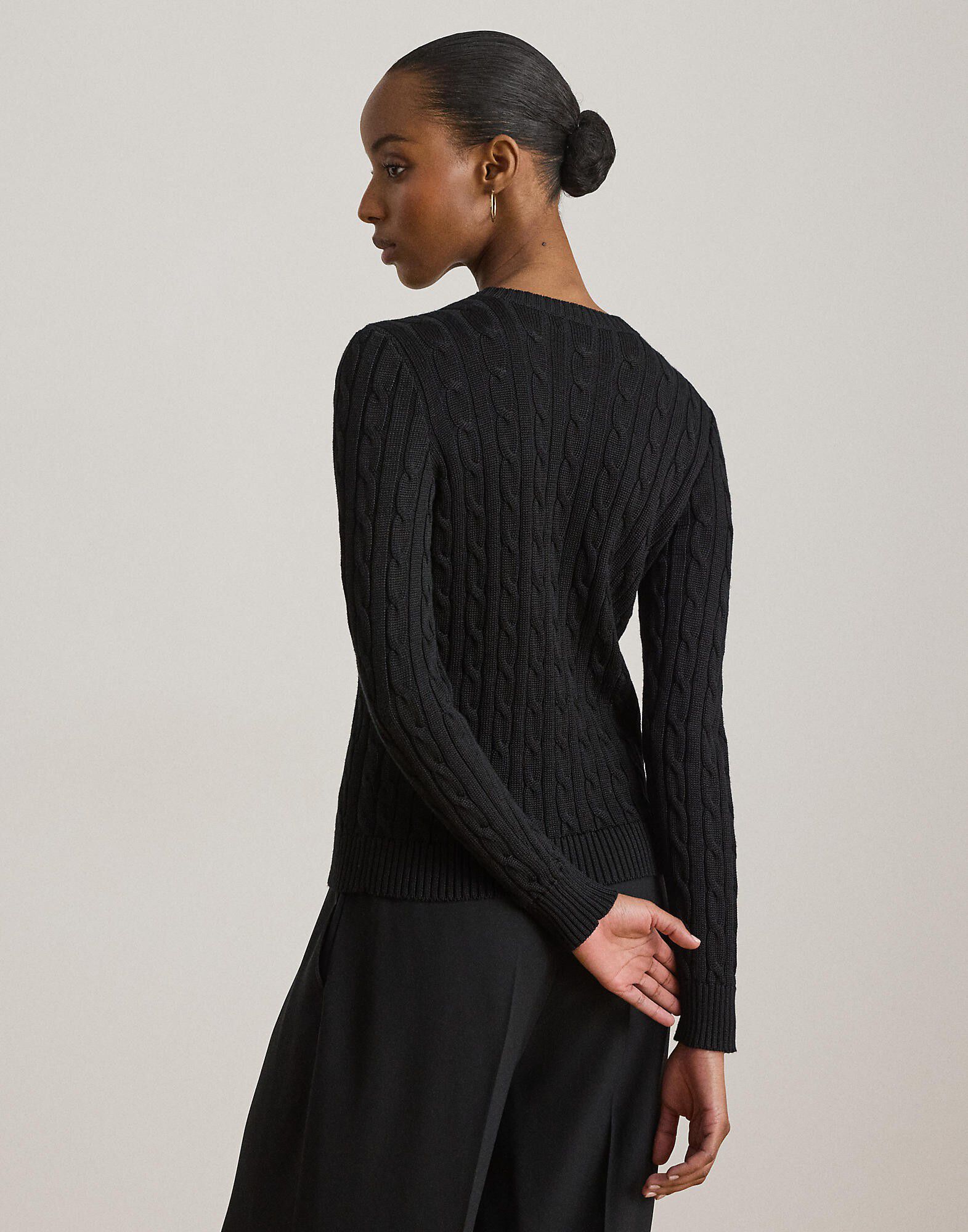 Cable-Knit Cotton-Blend Cardigan