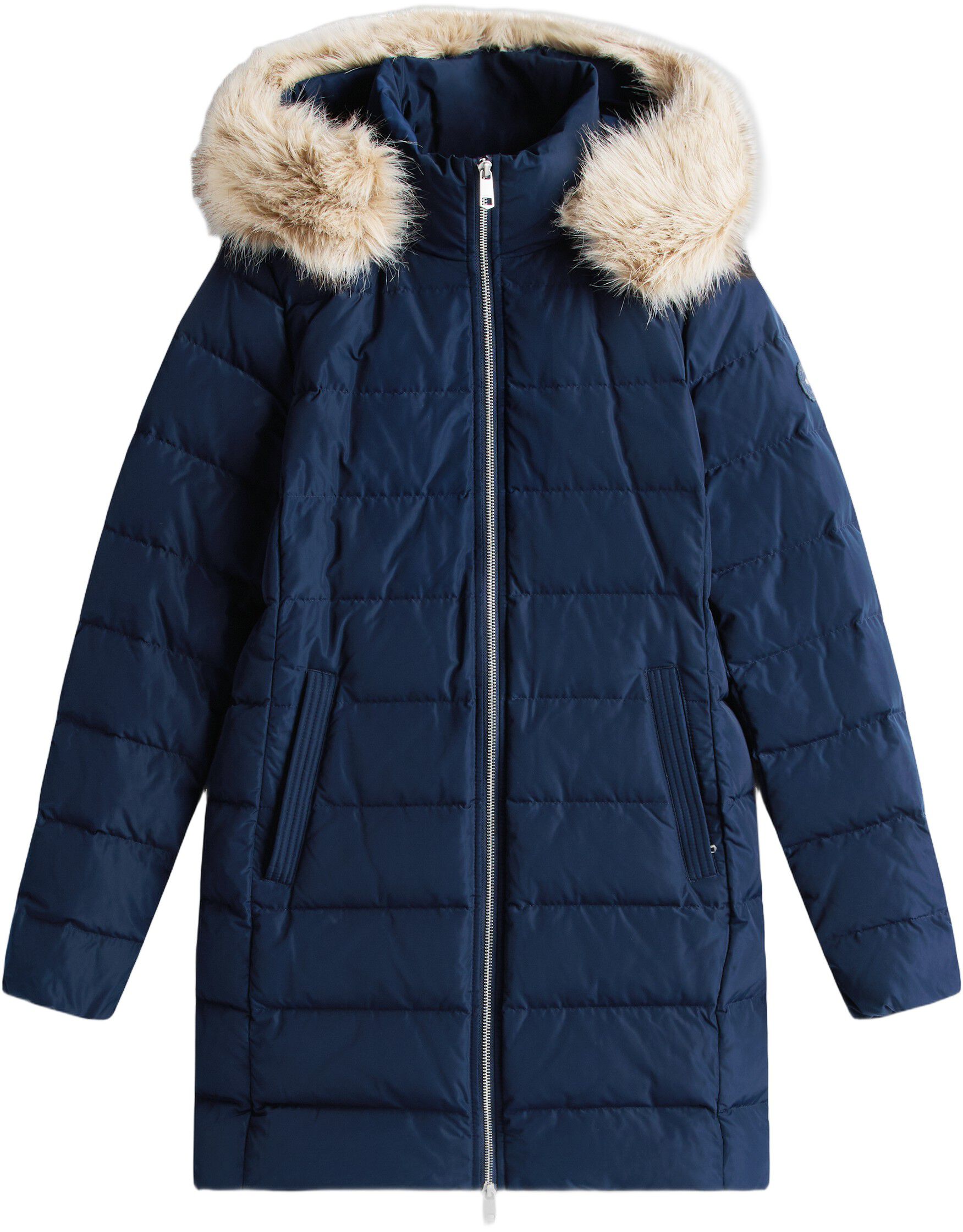 MW DOWN SLIM COAT WITH FUR