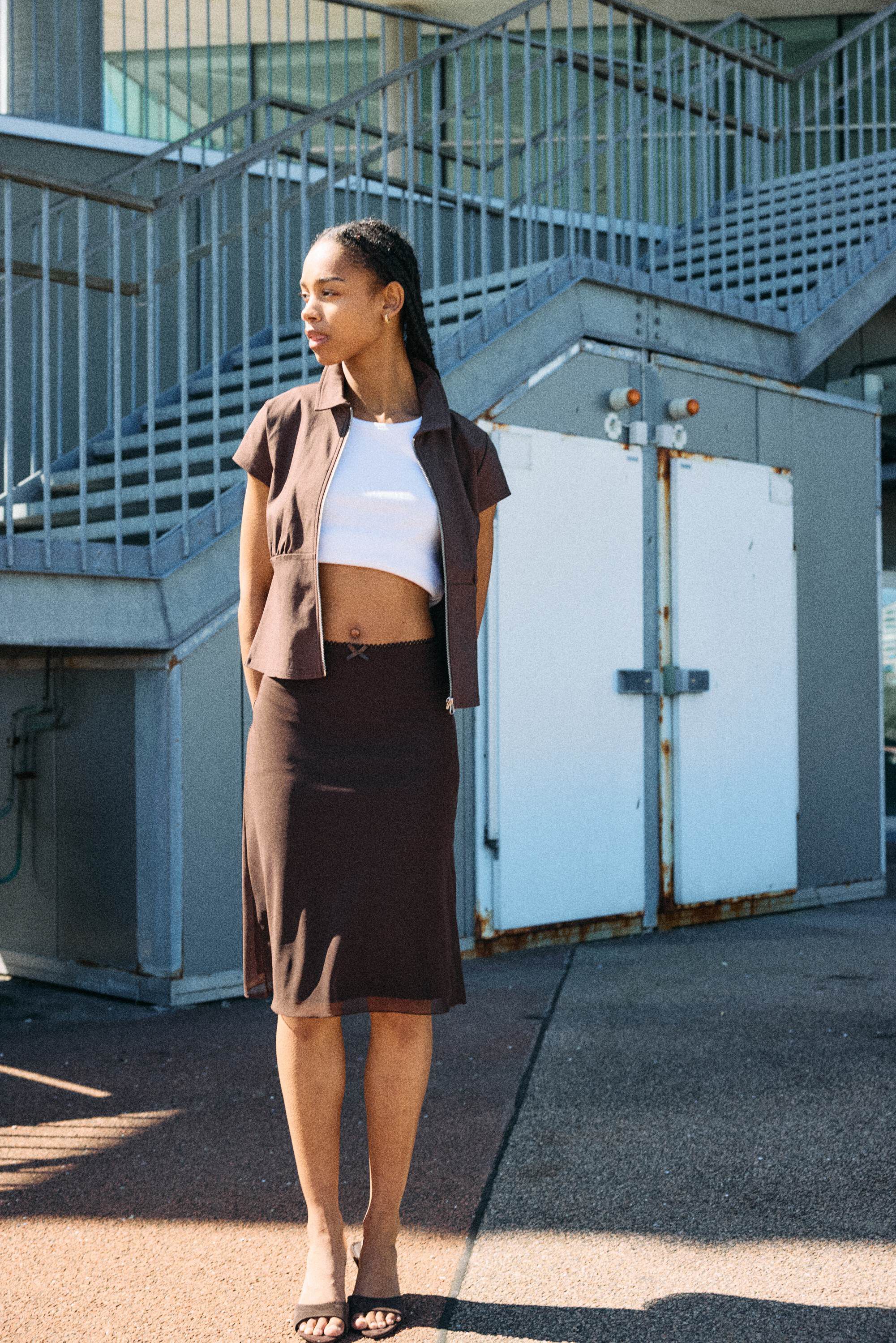 Nmjudith Lw Mesh-nederdel