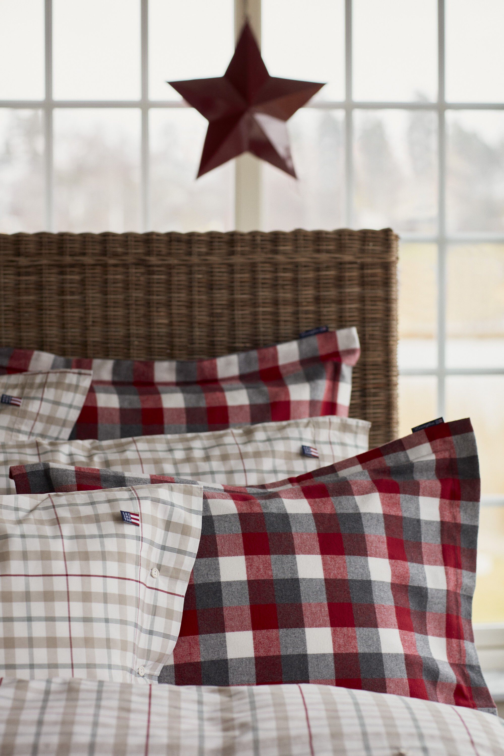 Checked Cotton Poplin Bed Set