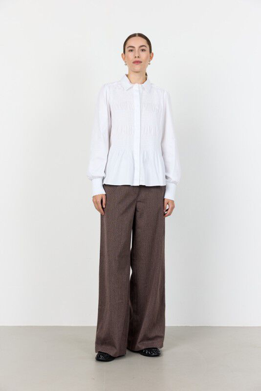 LR-ISLA SOLID 117 Skjorte Hvid