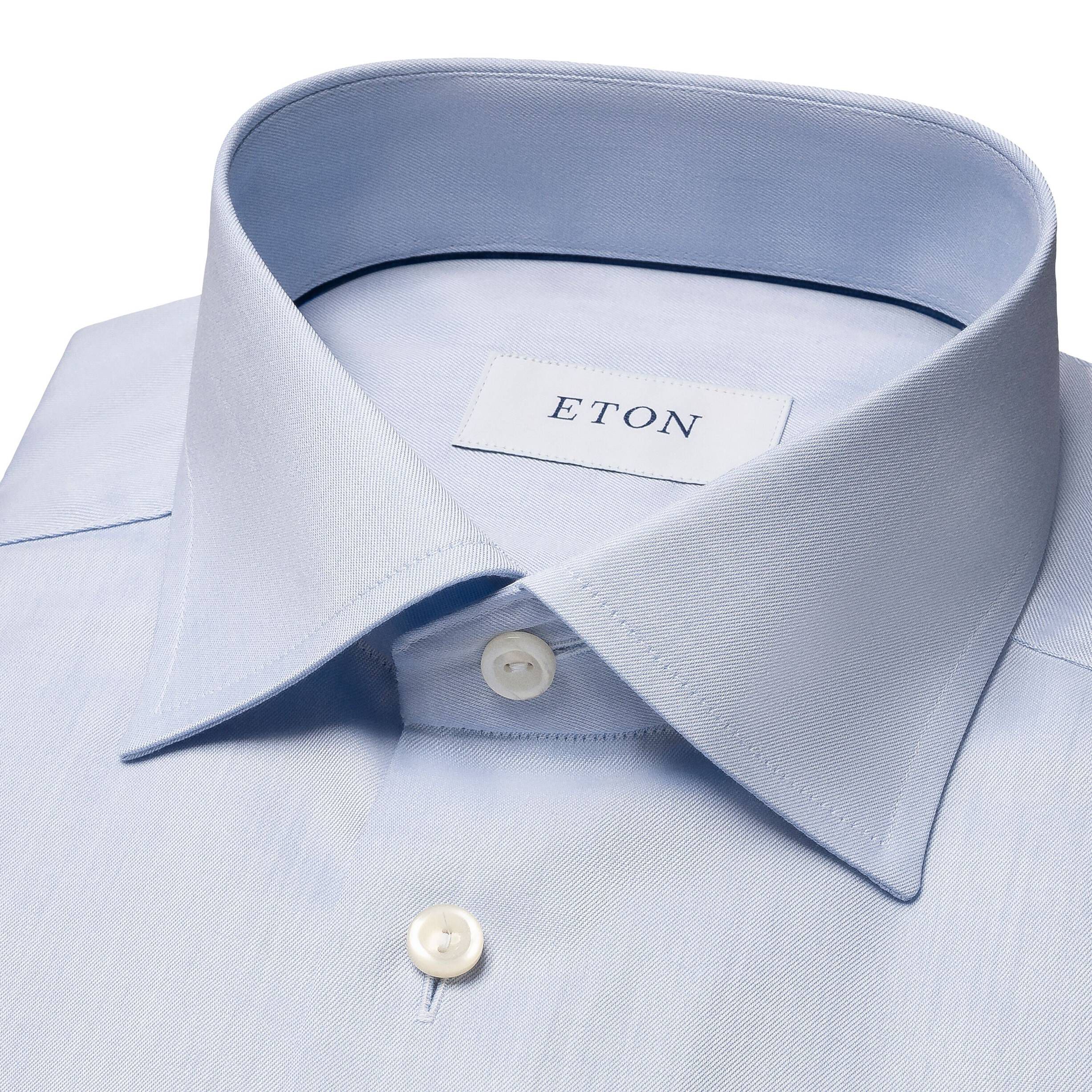 Slim Fit Light Blue Signature Twill Shirt