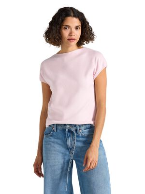 Finstrikket &aelig;rmel&oslash;s top.