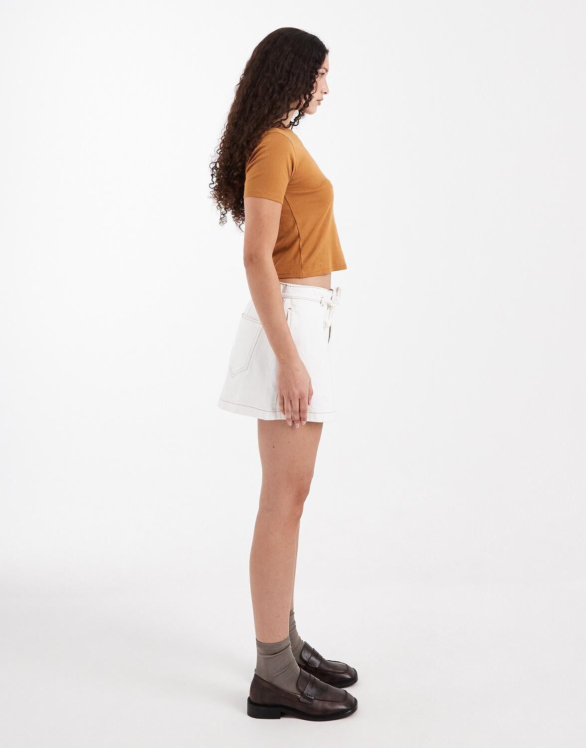 TSHENRIETTE MINI SKIRT WHITE DNM