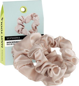 Satin hair scrunchies