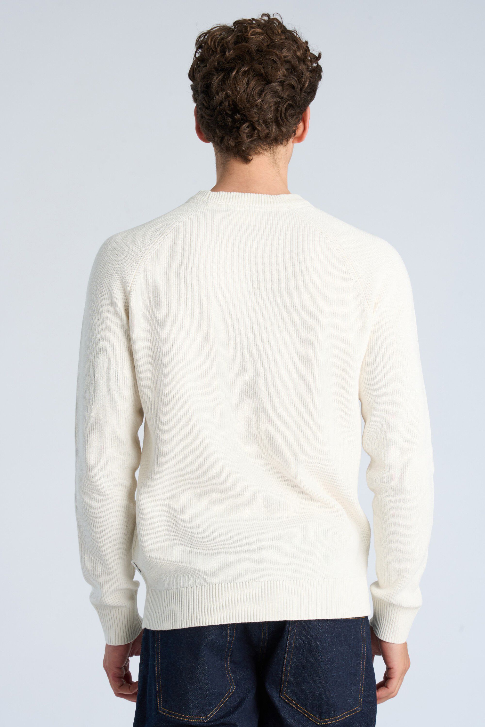 Ribbed L/S o-neck knit