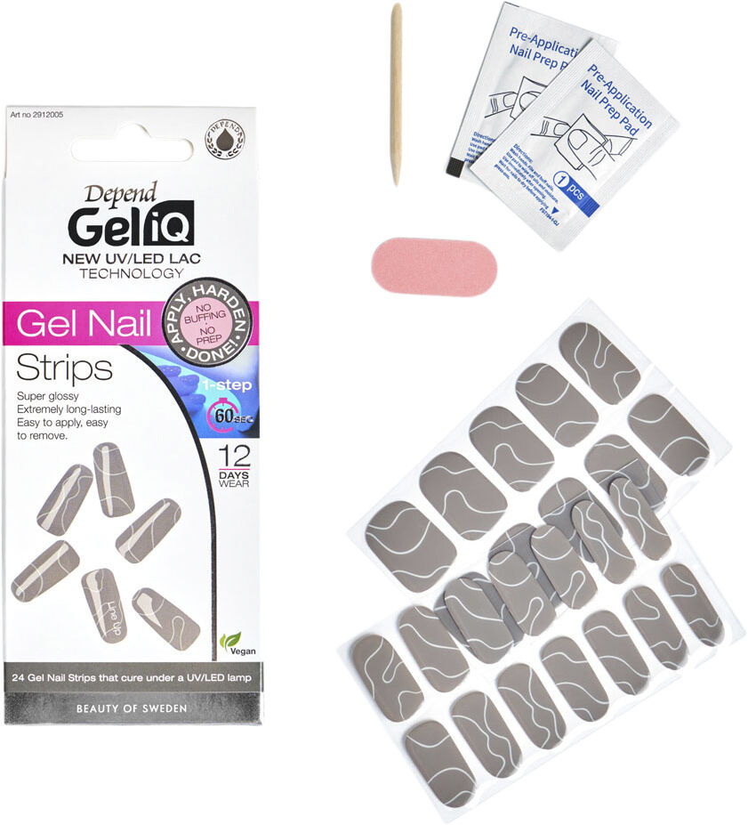 Gel iQ Gel Nail Strips Semi cured n