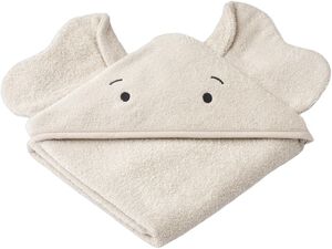 Albert Elephant Hooded towel Sandy-