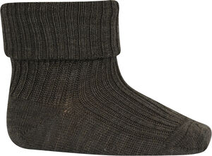 Wool rib baby socks