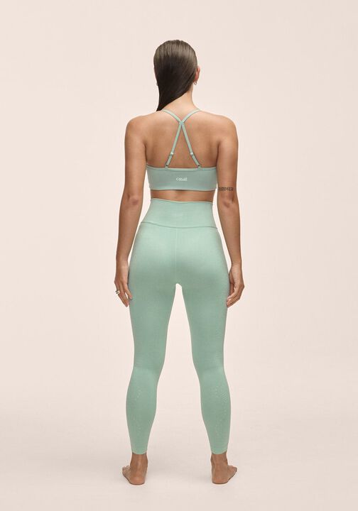 Scallop High Waist Seamless Tights