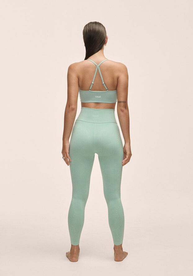 Scallop High Waist Seamless Tights
