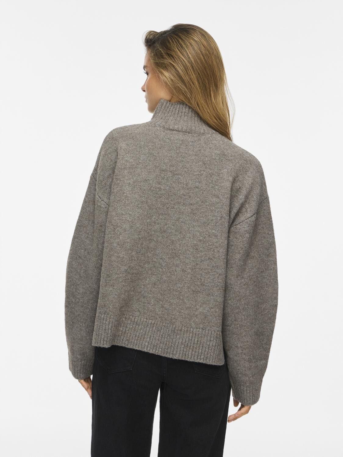 Visia L/S High Neck Knit Pullover-Noos