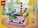 Skrivemaskine med blomster 31169