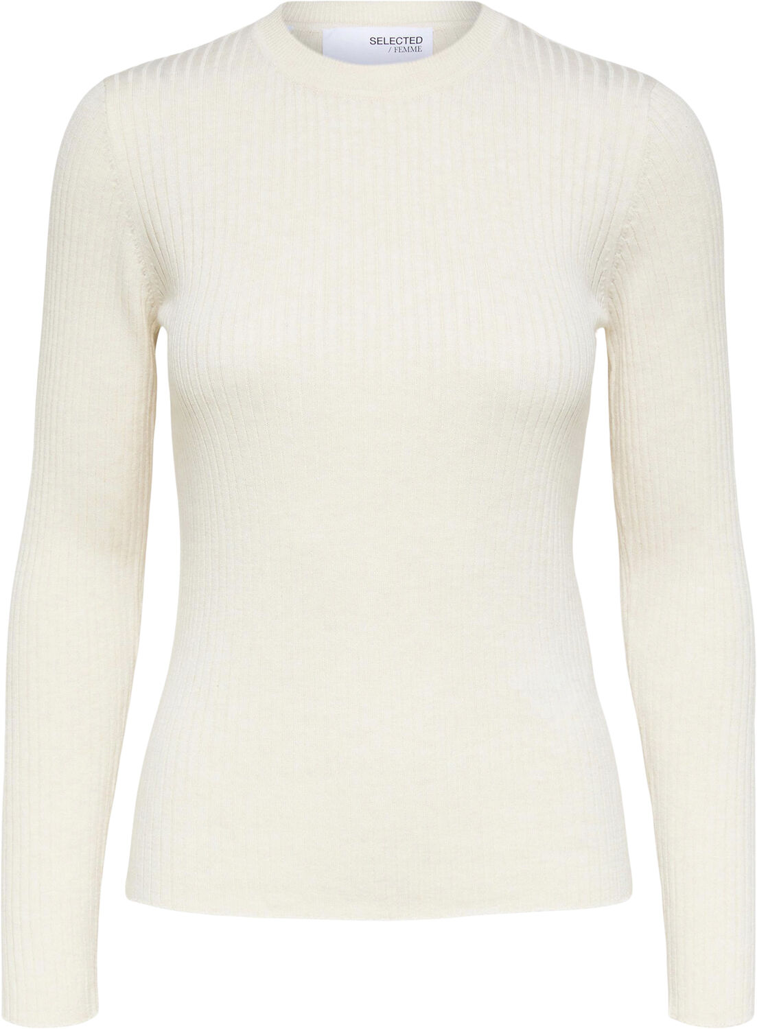 SLFLYDIA NEW RIB LS KNIT O-NECK B