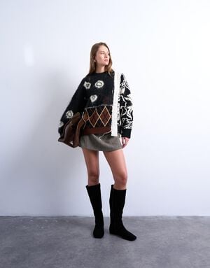 TSSASHA PATCHWORK PULLOVER