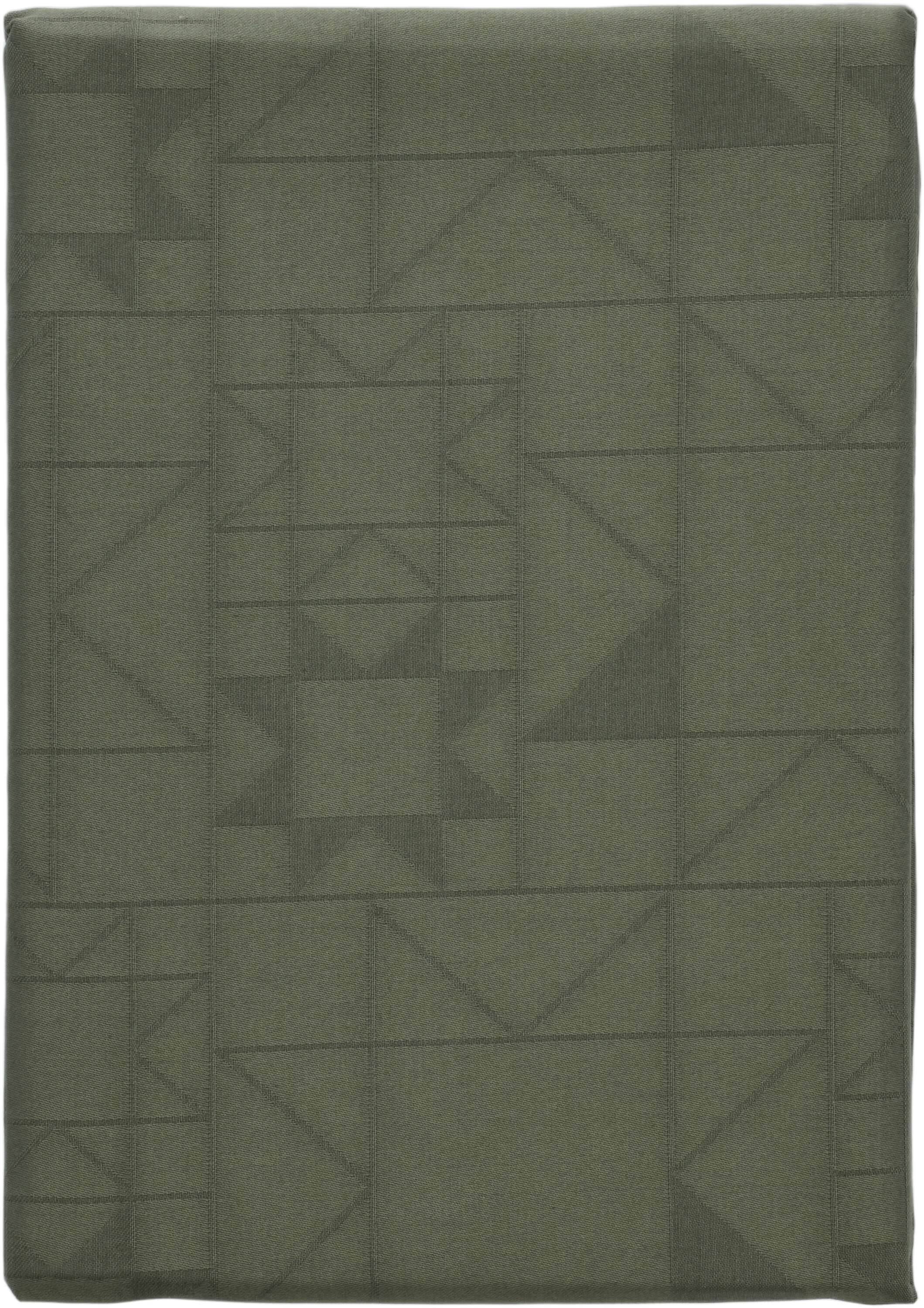 Dug 140x270 Star Damask Forest green