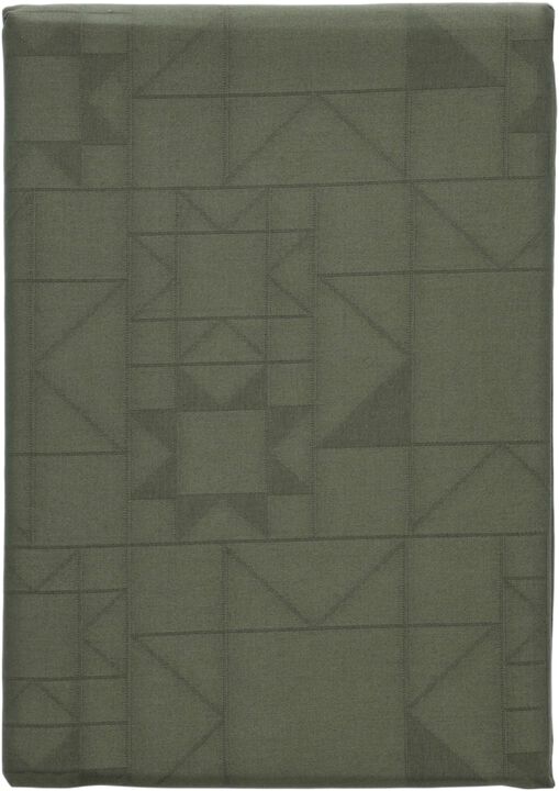 Dug 140x270 Star Damask Forest green