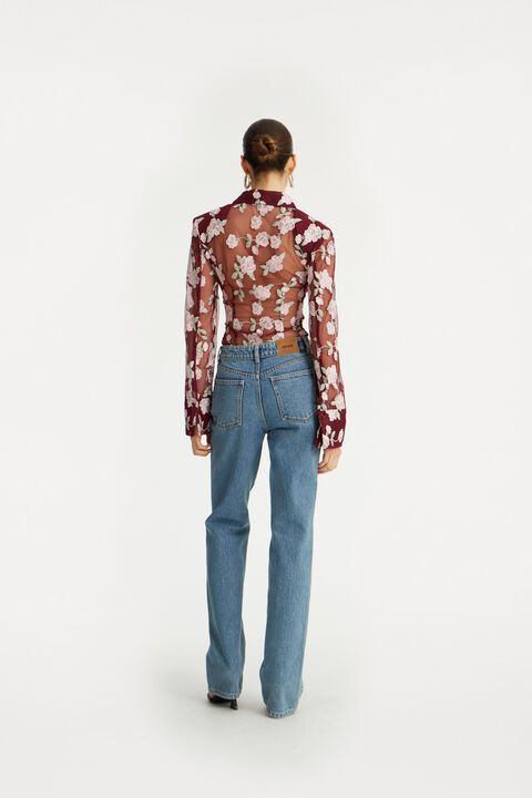 MESH FITTED SHIRT