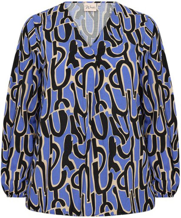 Curvy WA-VALERA 1 Bluse Blå