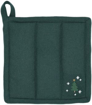 Christmas Fable Grydelapper 22x22 cm grøn 1 stk.