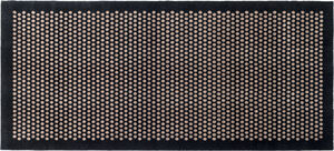Løber 90x200 cm, dot sort/sand