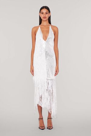 Sequins Mini Fringe Dress