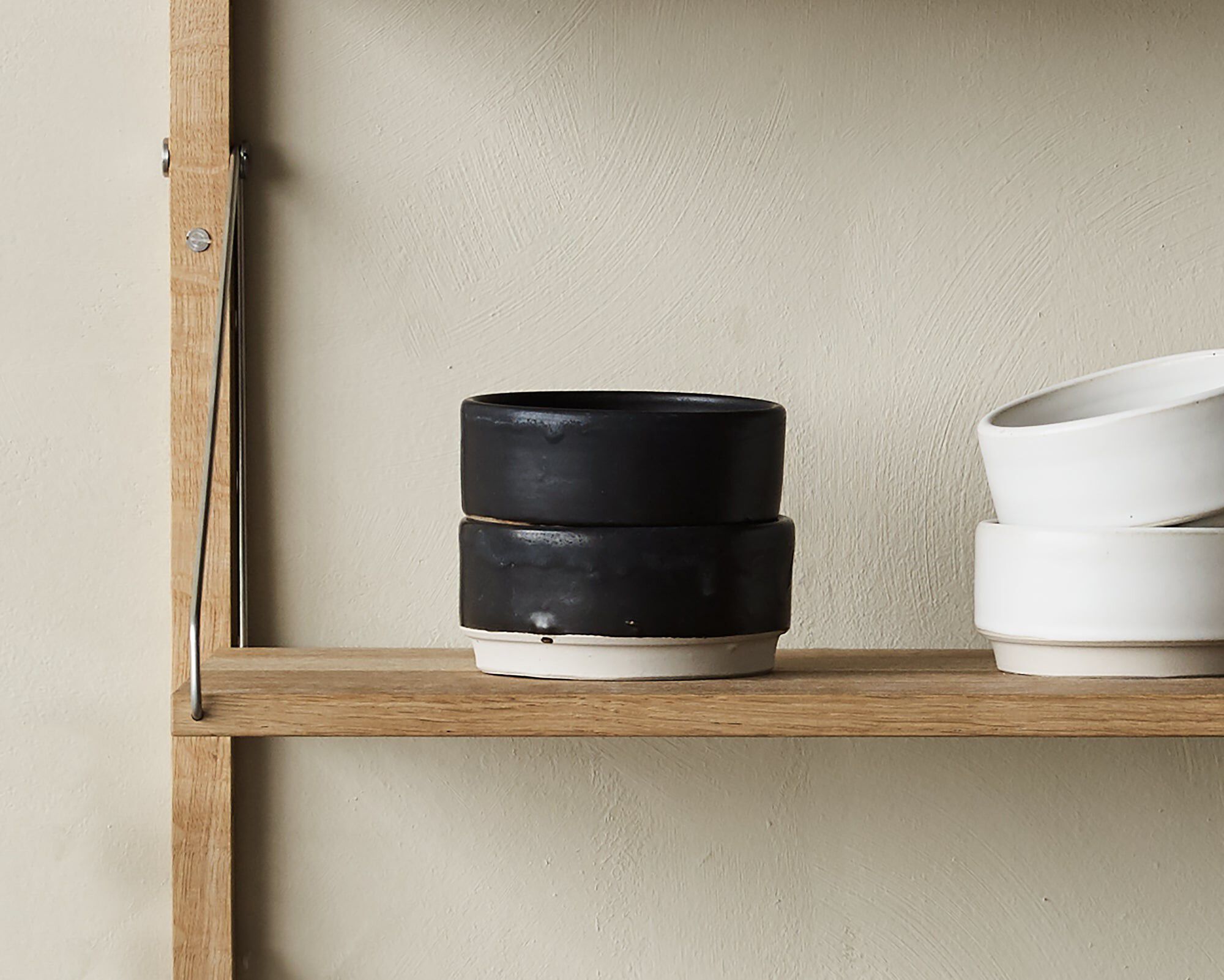 Otto Ceramic Bowls Set of Two | Black | Medium