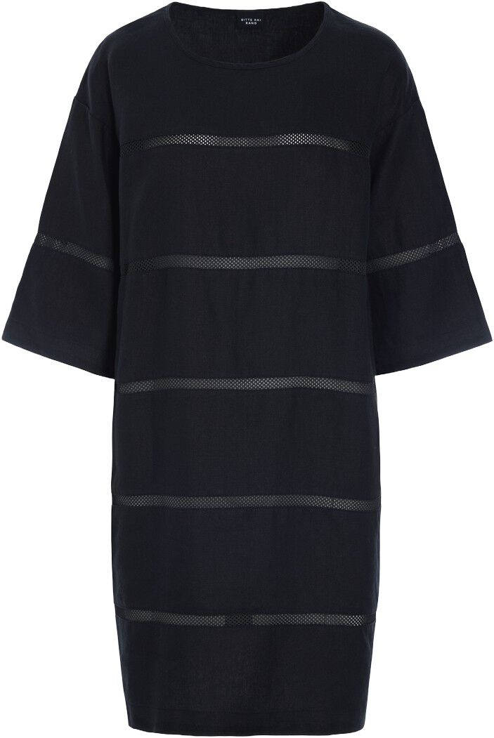 Lazy linen kjole med paneler