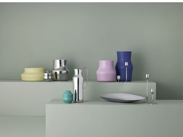 Vase Dorotea 18 x 19,5 cm Blankt stål