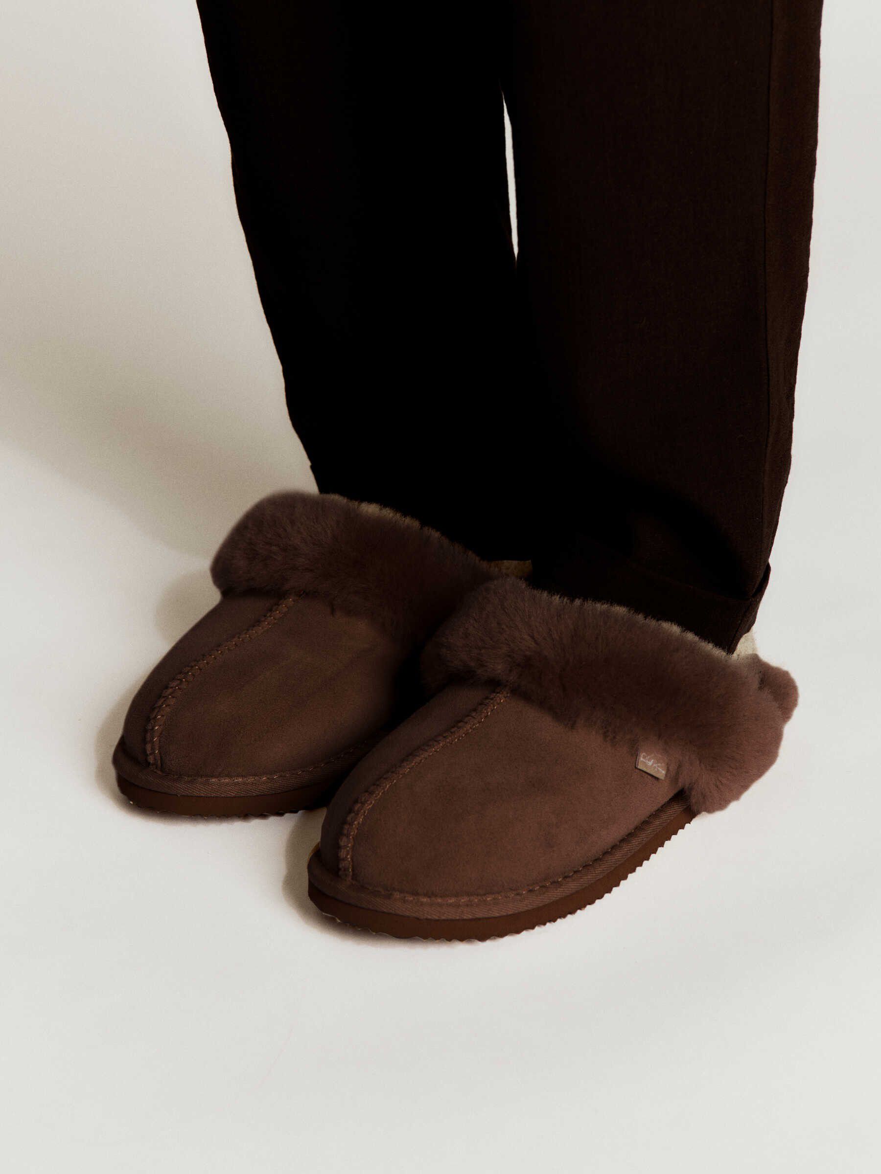 RHSydney Shearling Reversed Slippers