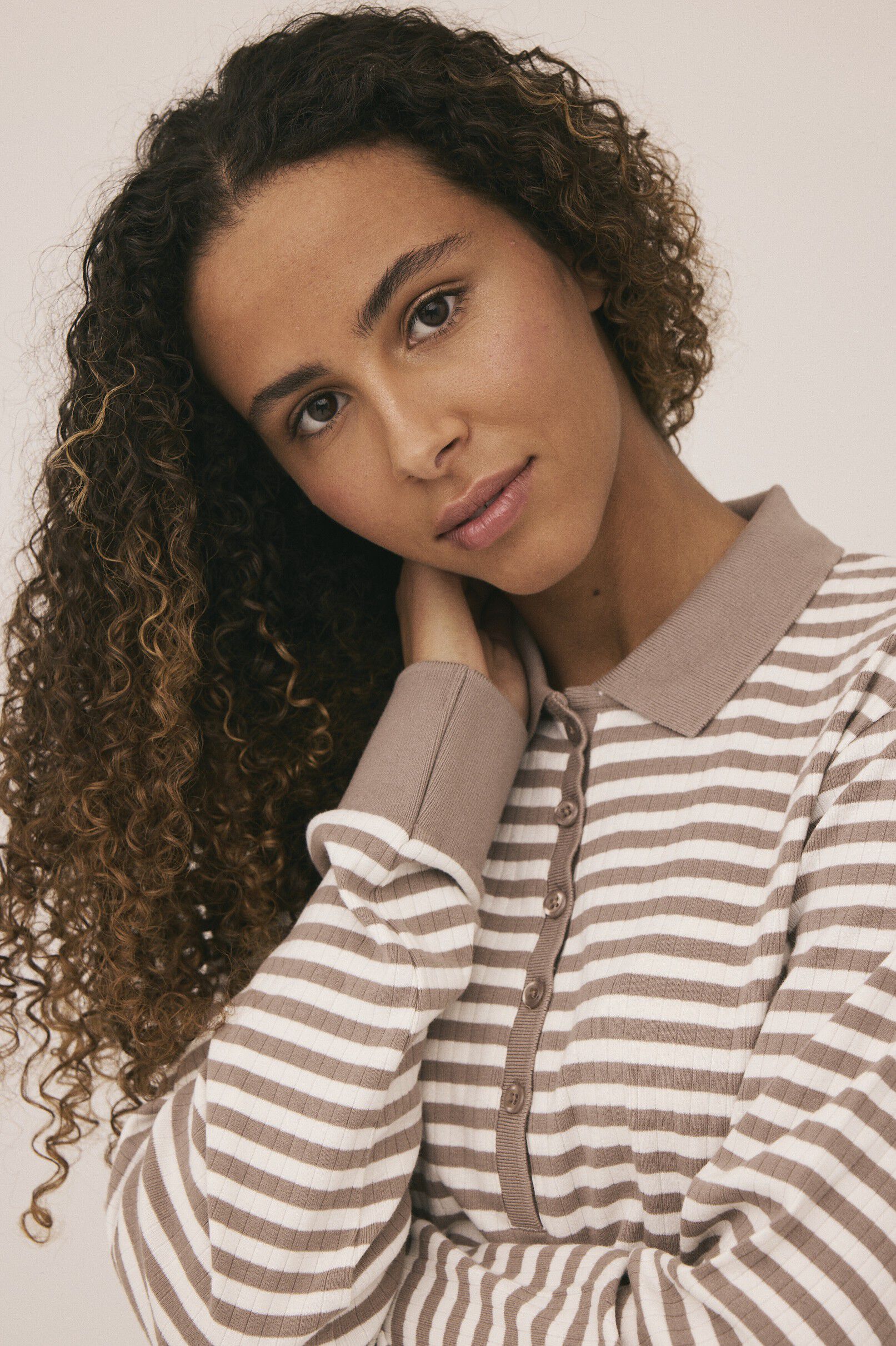 Milla 24 Long sleeve polo top - 100% Organic Cotton GOTS